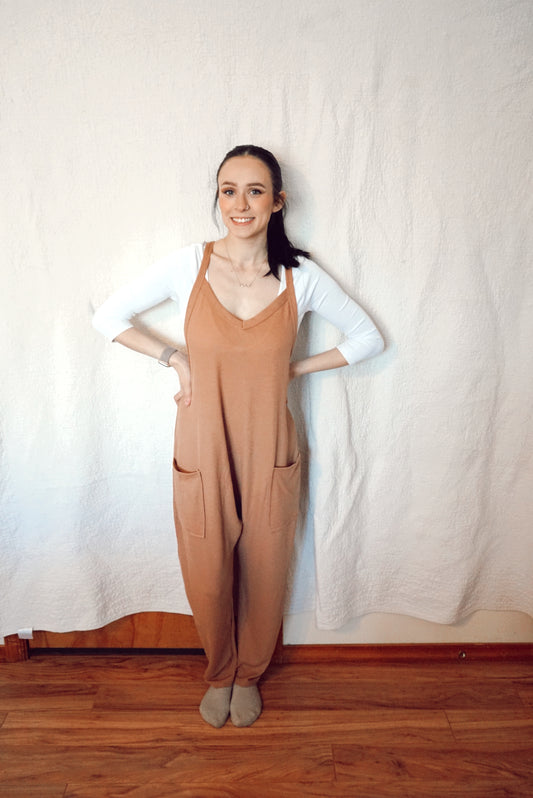 Camel Harem Jumpsuit