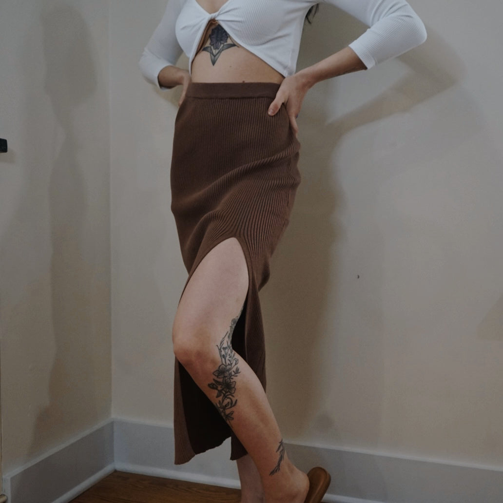 See it Coming Midi Skirt