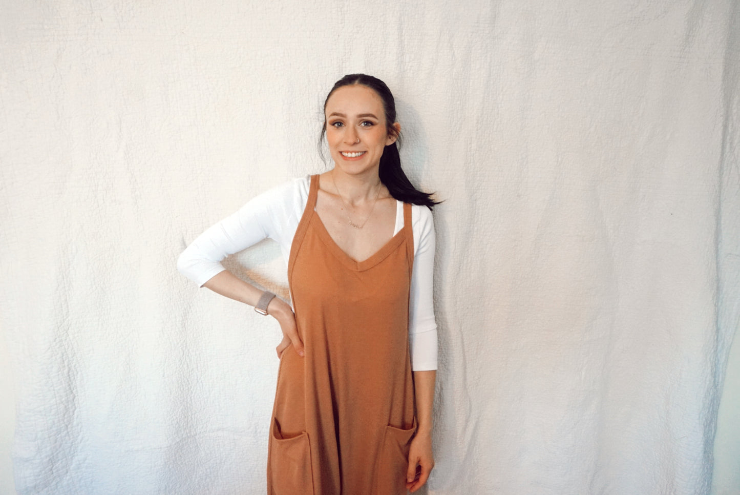 Camel Harem Jumpsuit