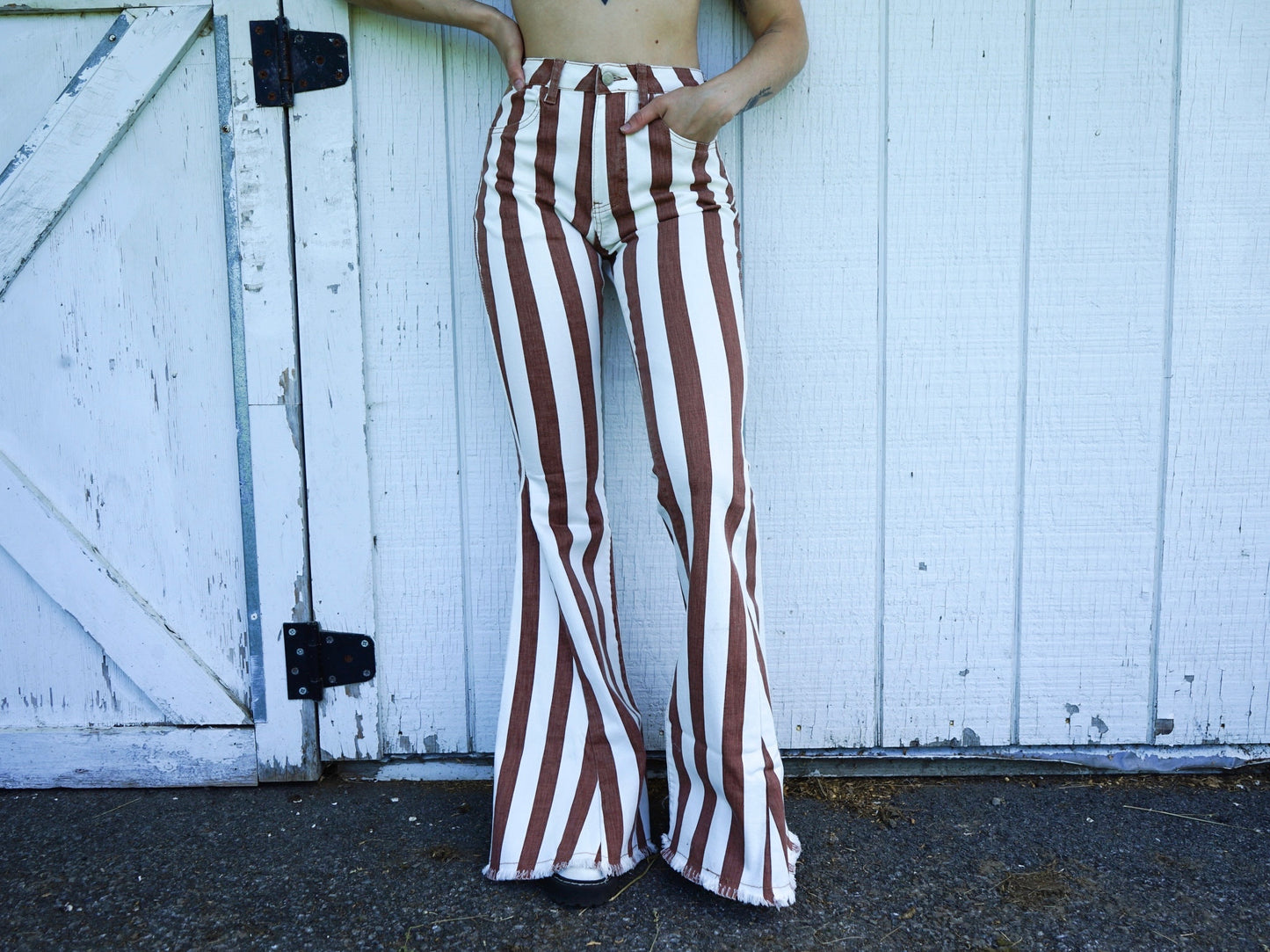 Rust Flare Denim