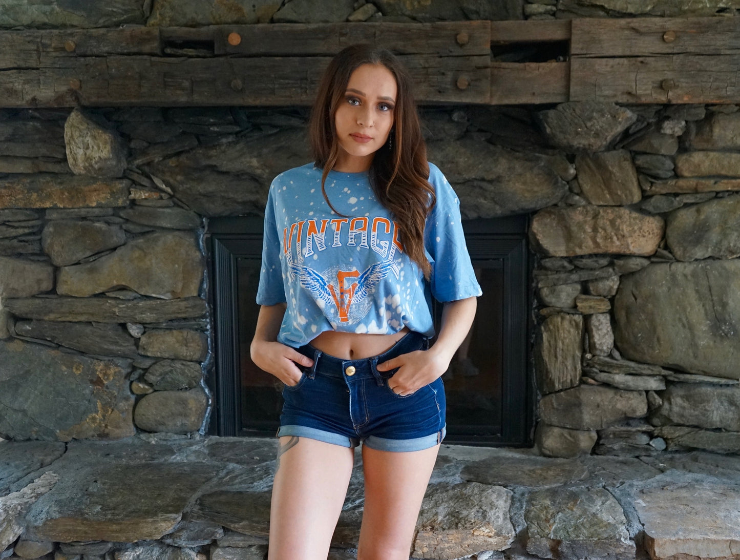 Vintage Tie-Dyed Bleached Tee