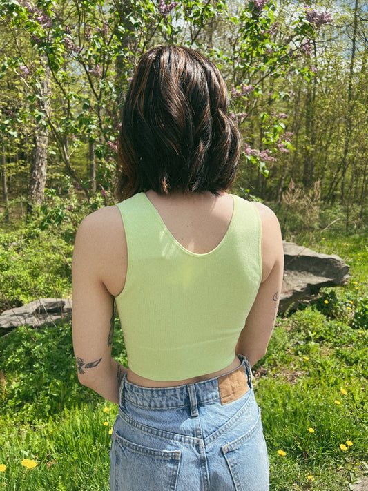 Take the Plunge Tank - Neon Lemon