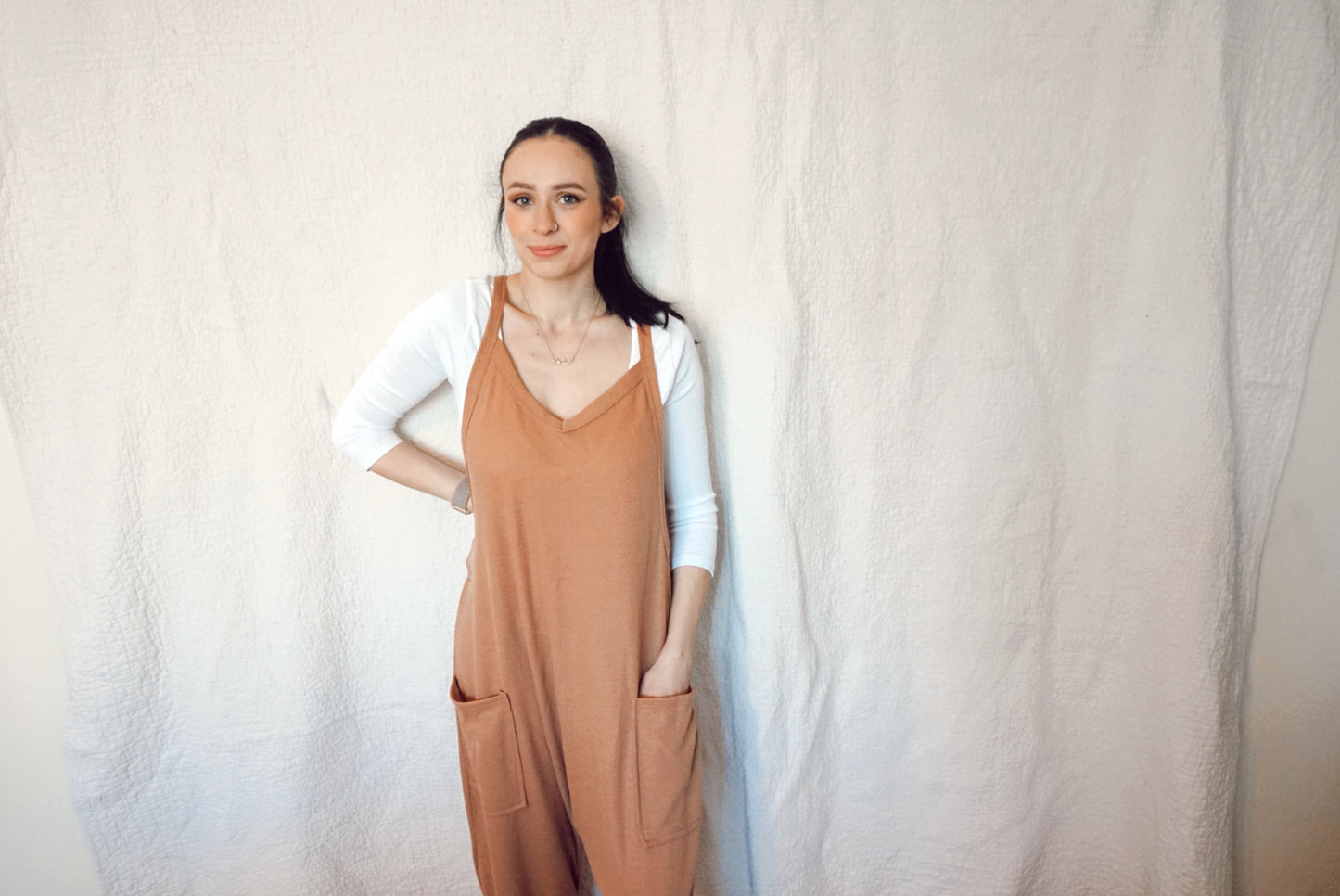 Camel Harem Jumpsuit
