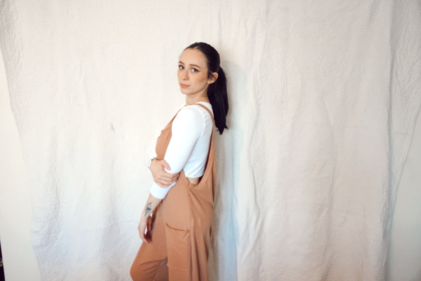 Camel Harem Jumpsuit