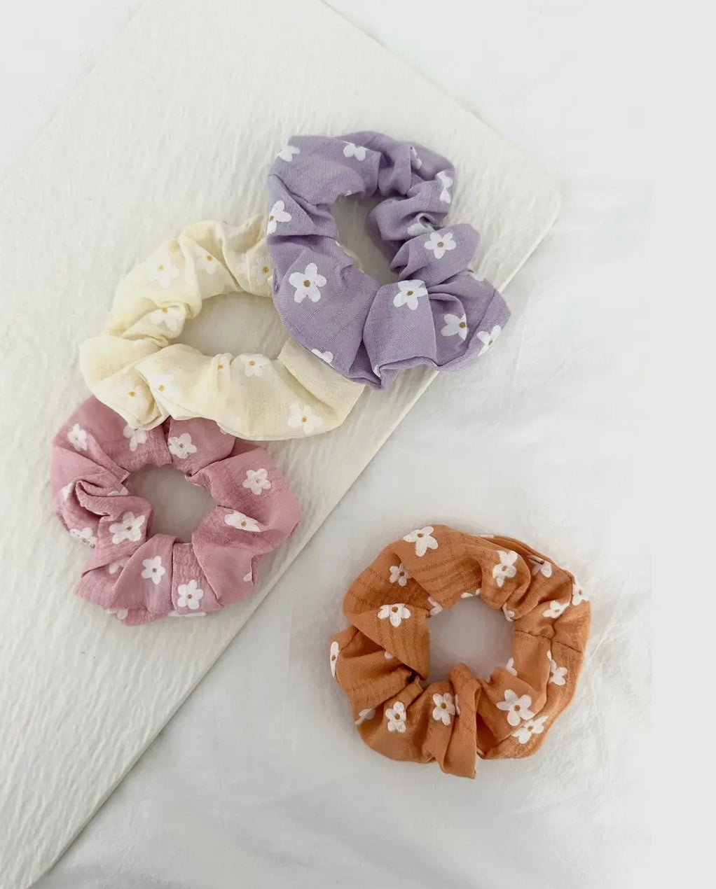 Assorted Flower Scrunchies