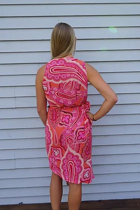 Paprika Midi Wrap Dress