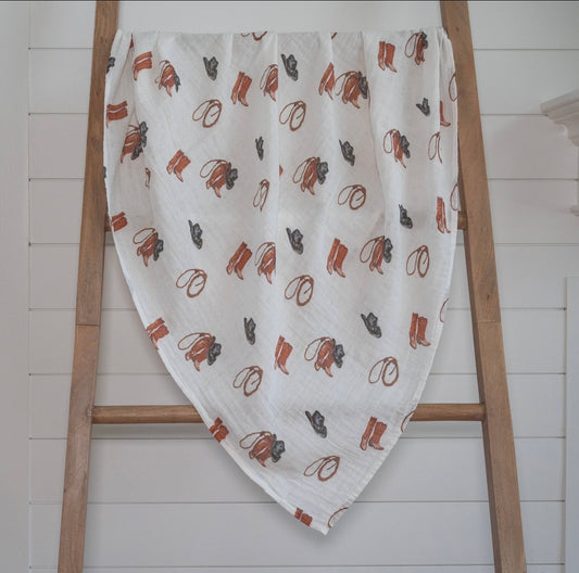 Life is Better in Boots Swaddle