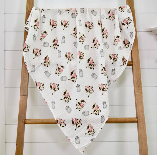 The Cow Goes Moo Swaddle
