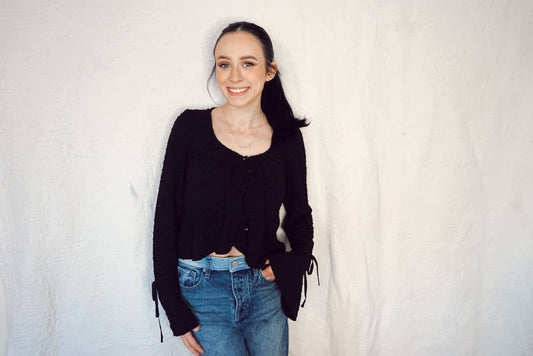 Aaliyah Bell-Sleeve Top