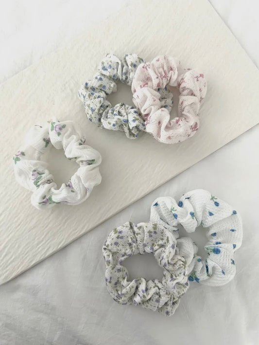Assorted Flower Scrunchies