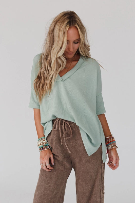 On the Go Essential Tee - Sage